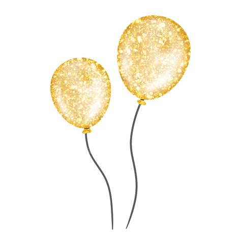 gold glitter balloons